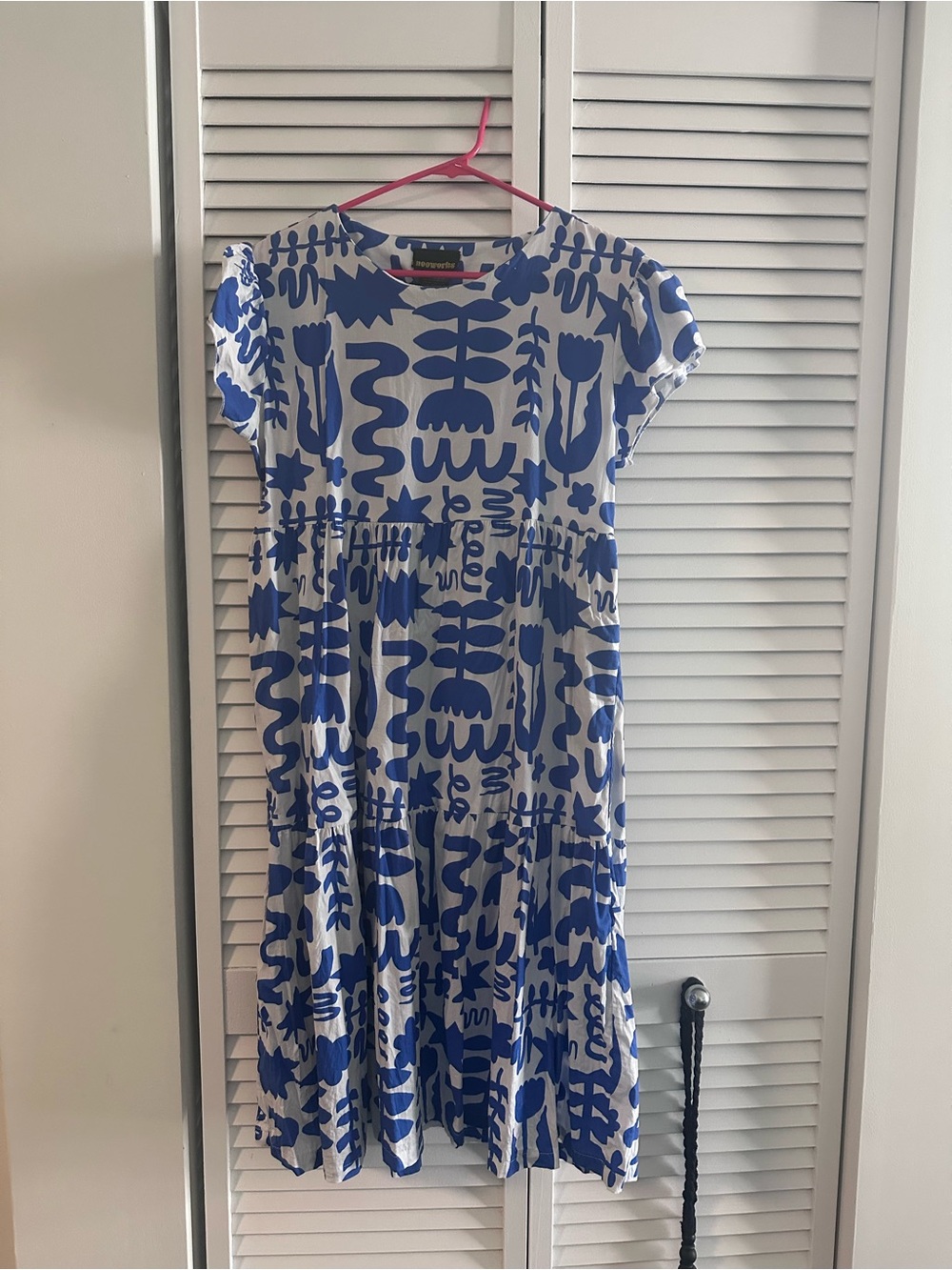 Nooworks Printed Cotton Tiered Dress
